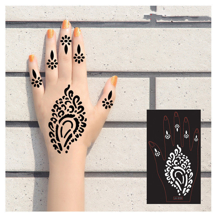 Henna Stencil Temporary Tattoo