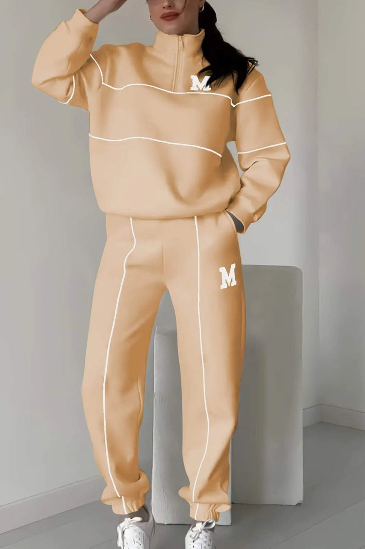 Women 2 Piece Lounge Sweatshirt Set