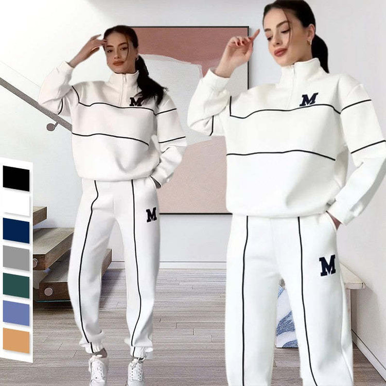 Women 2 Piece Lounge Sweatshirt Set