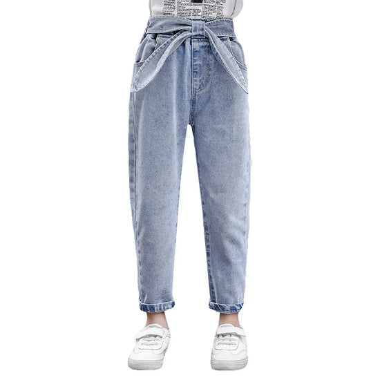 Girl's jeans trendy denim look