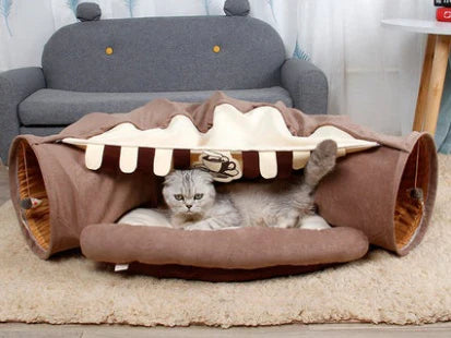 Interactive Collapsible Cat Tunnel