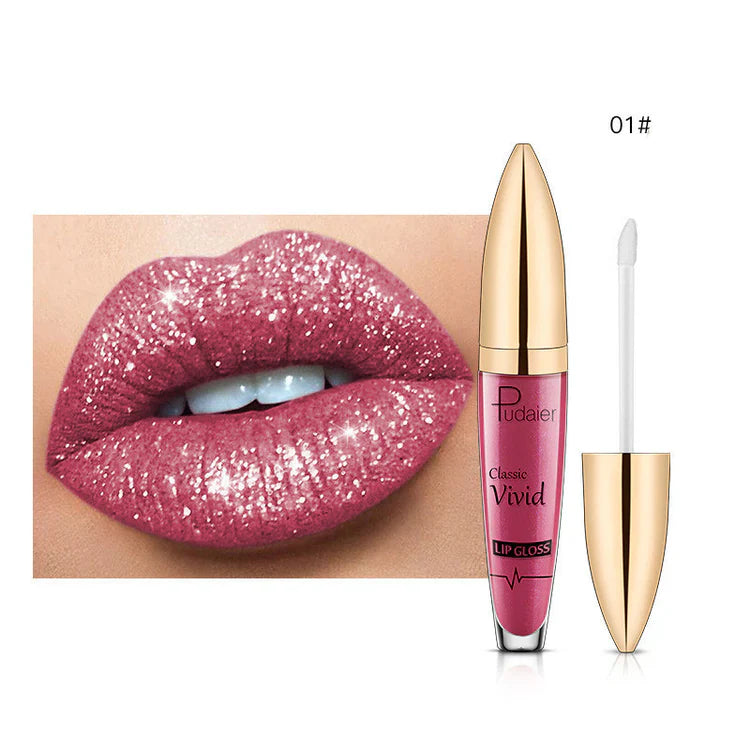 Pudaier Glitter Flip Lip Gloss