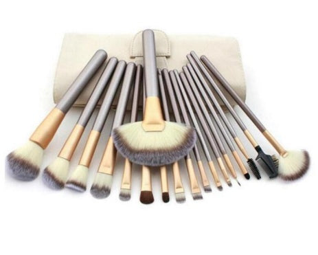 Champagne Color Brush Handle Persian Make-up Brush Set