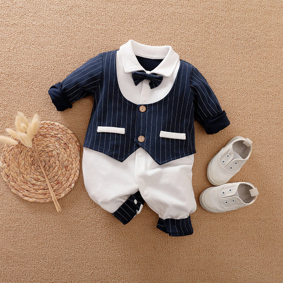 Baby Jumpsuit Gentleman Baby Clothes Long-Sleeved Baby Clothes