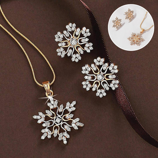 Snowflake Necklace Set