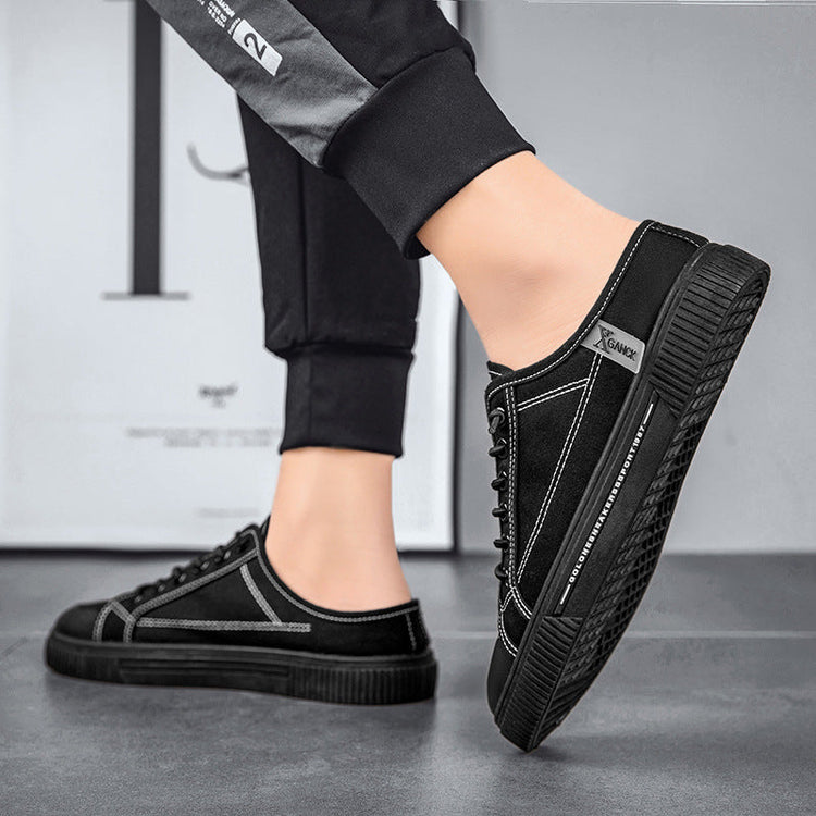 Versatile Casual Sneakers Heelless Canvas Shoes