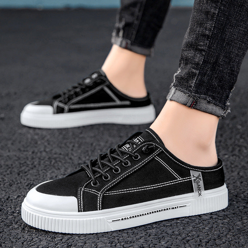 Versatile Casual Sneakers Heelless Canvas Shoes