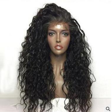 New product explosion fashion wig ladies front lace chemical fiber wig set