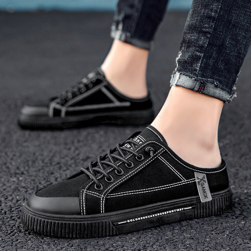 Versatile Casual Sneakers Heelless Canvas Shoes