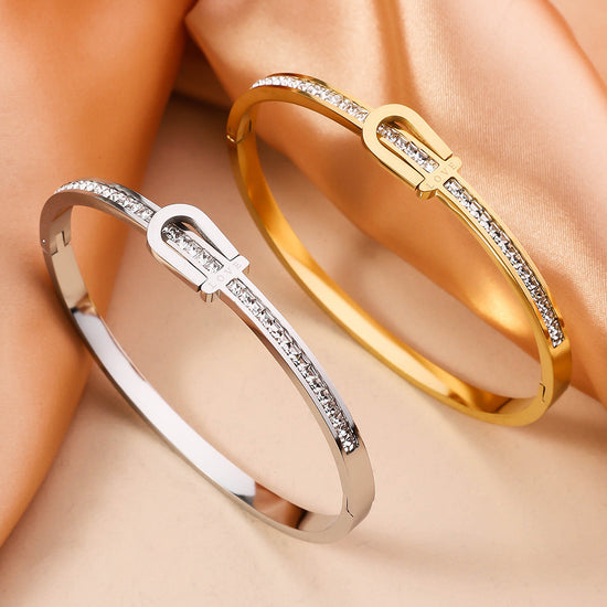 Gold Plating Exquisite Stainless Steel Bracelet Fashion Bracelet & Bangle