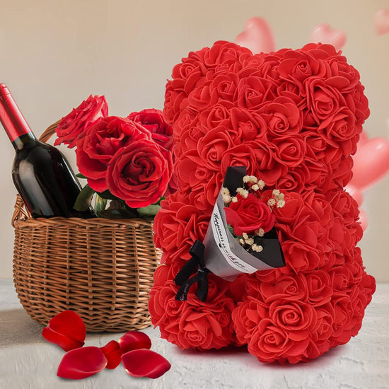 Rose Bear Preserved Fresh Flower Valentine&